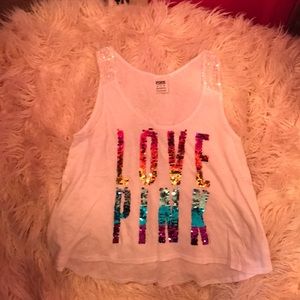 Pink Victoria’s Secret Tank